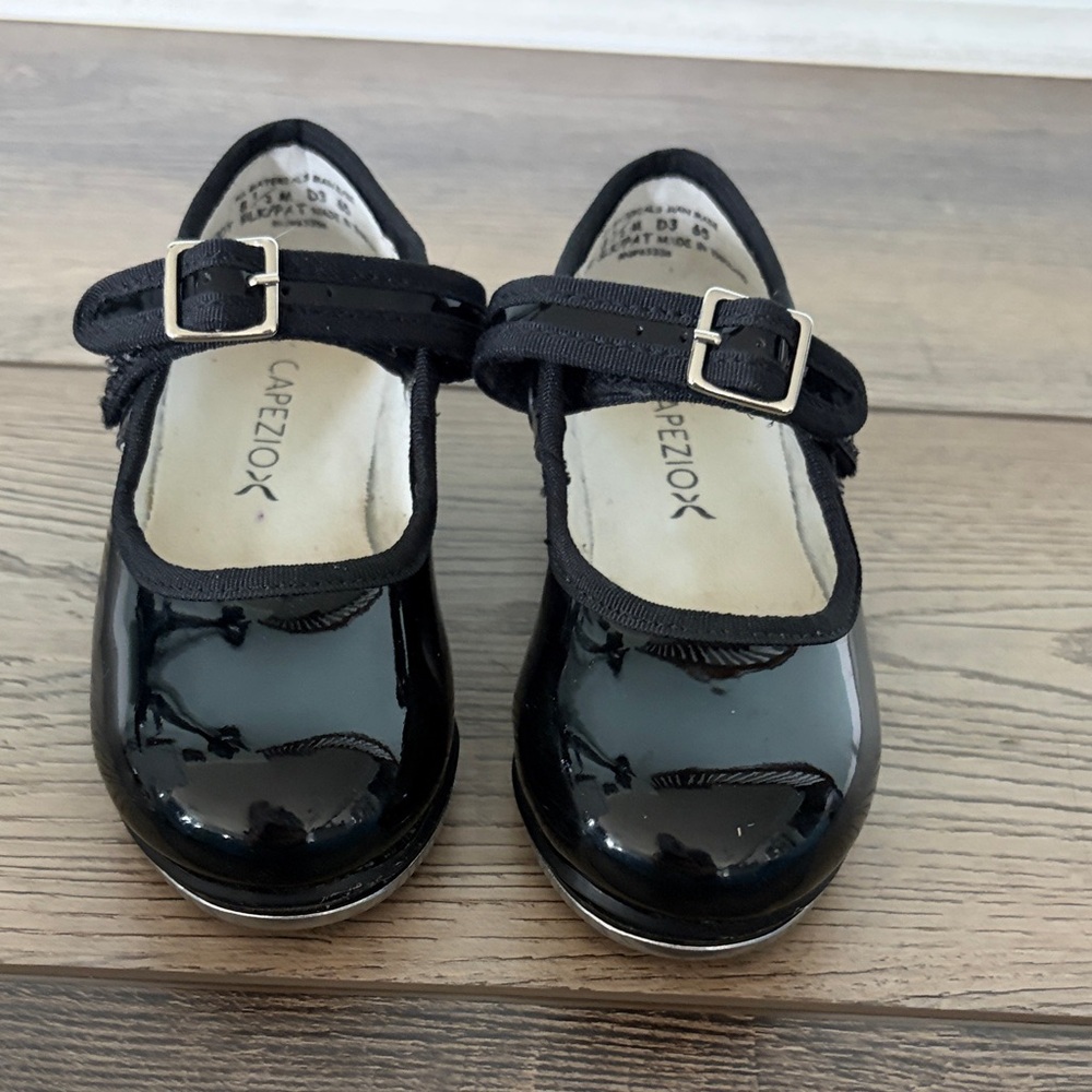 Capezio Black Patent Mary Jane Tap Shoes for Girls